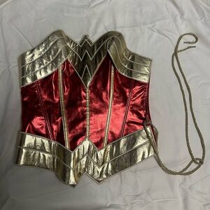DC comics Wonder Woman lace up vintage corset